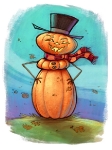 The Original Frosty the Gourdman (colored)